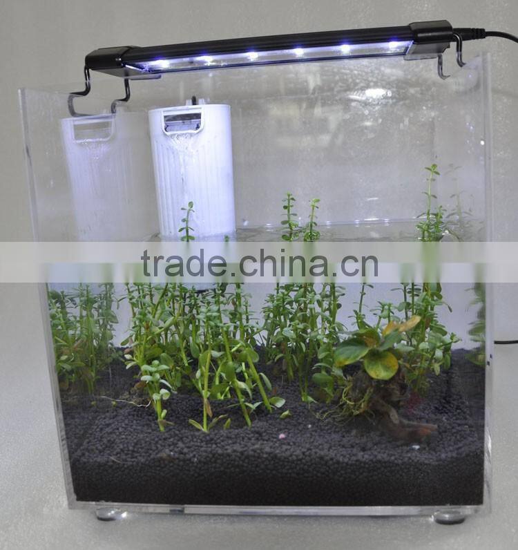 Factory sale mini glass skimmer color changing led light reef tank