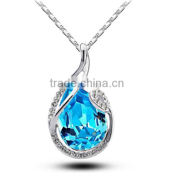 cheapest women glass crystal necklace jewelry
