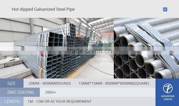 hot sale pre galvanized welded tube hot sale manufactory
