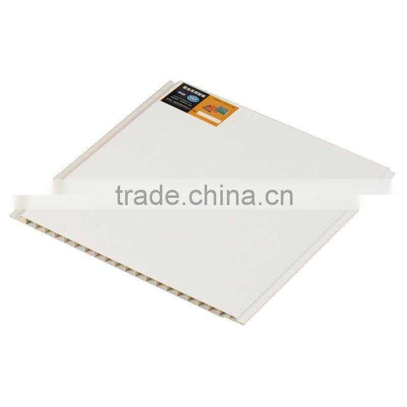 White clear plastic laminated wall panel