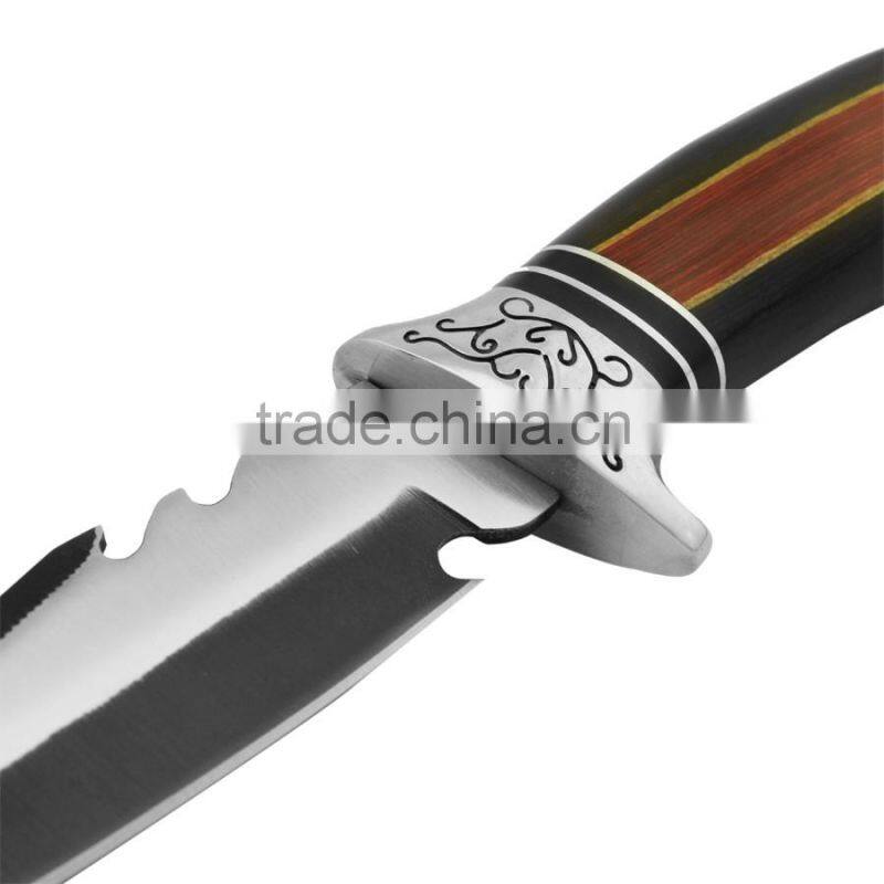 7 inch Fixed Blade Hunting knife With pakka wood handle