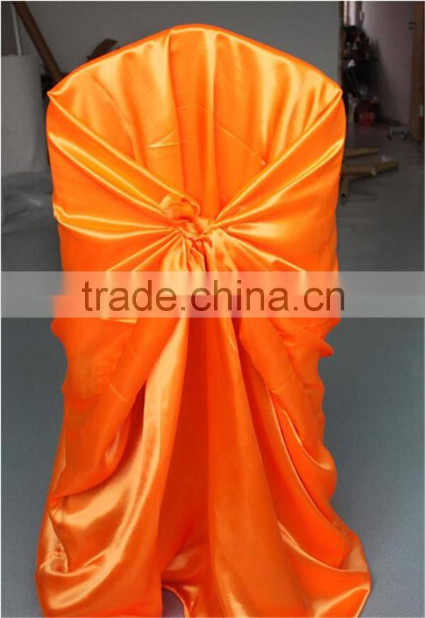 Colorful Wedding Used Satin Chair Cover for Cheap Sale