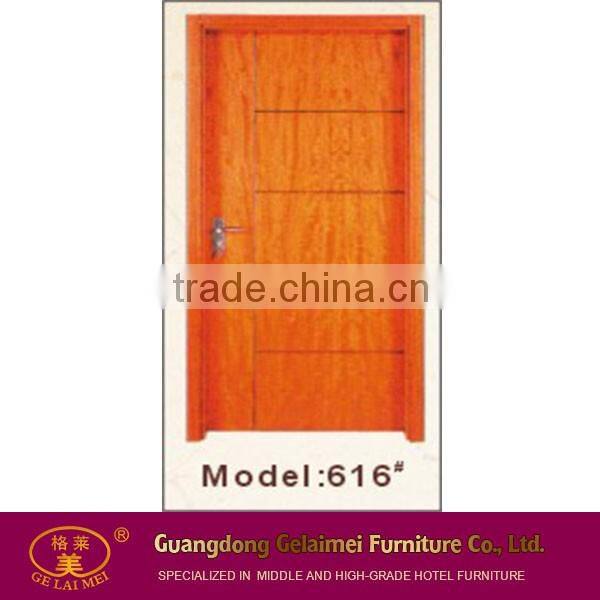 606# Laminate Wholesale Solid Wood Panel Door Design