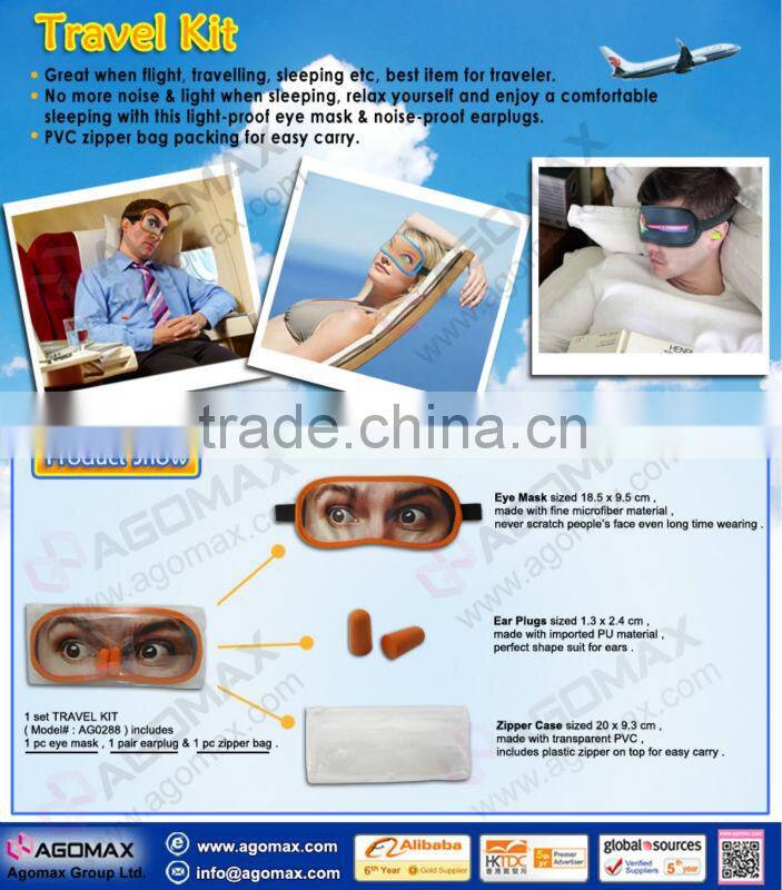 New design 3 in 1 Sleeping Travel eyemask
