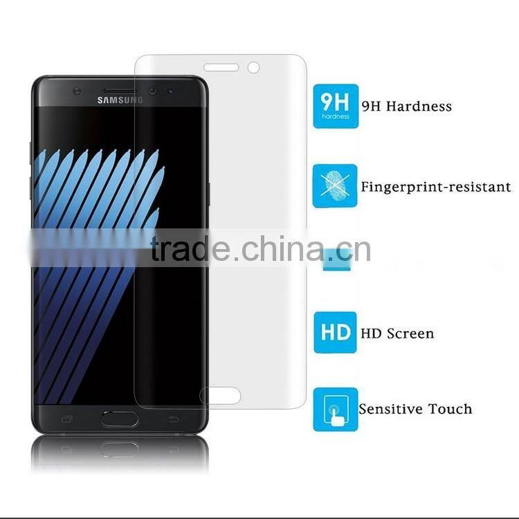 Factory Directly Wholesale Mobile Phone 3D Full Cover Tempered Glass Screen Protector For Samsung Note 7