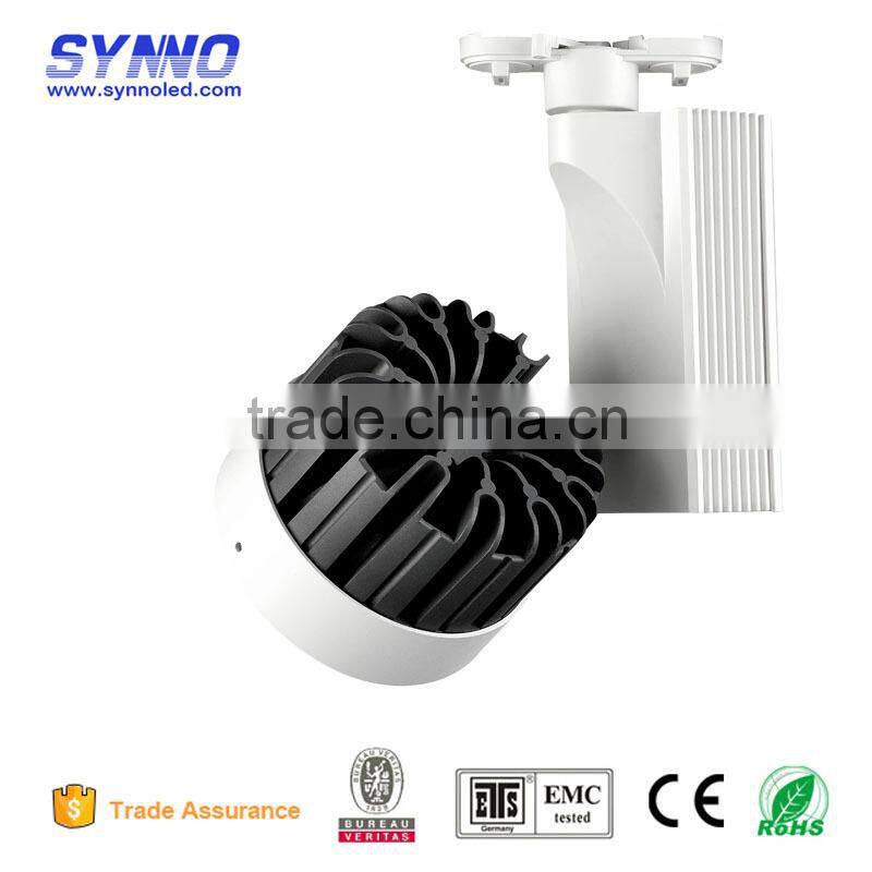 new design US bridgelux COB led chipset adjustable 30w led track light
