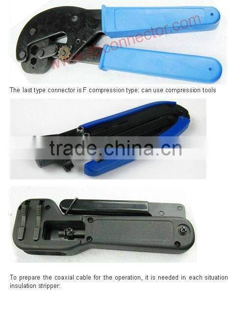 Waterproof Maler Crimp connector rg6 F