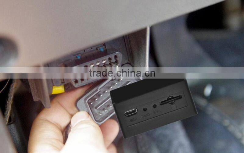 2016 Live tracking Mini OBD Real-time GPS vehicle tracker for car global Tracking