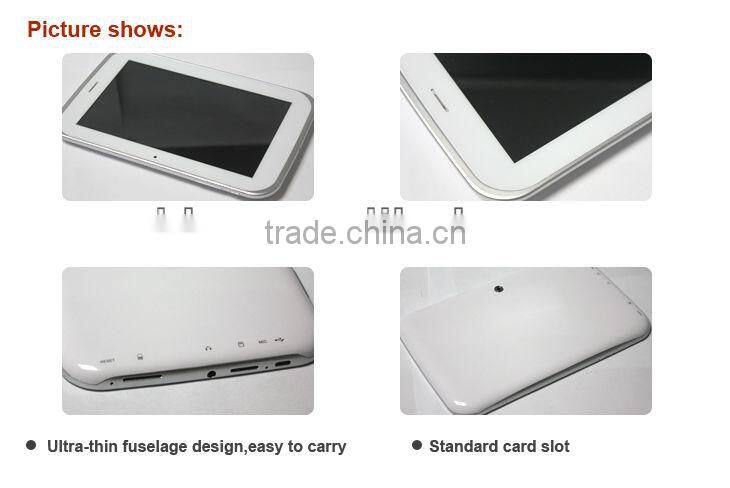 2013 Newest Dual Core tablet pc video chat Built-in 2G,support calling