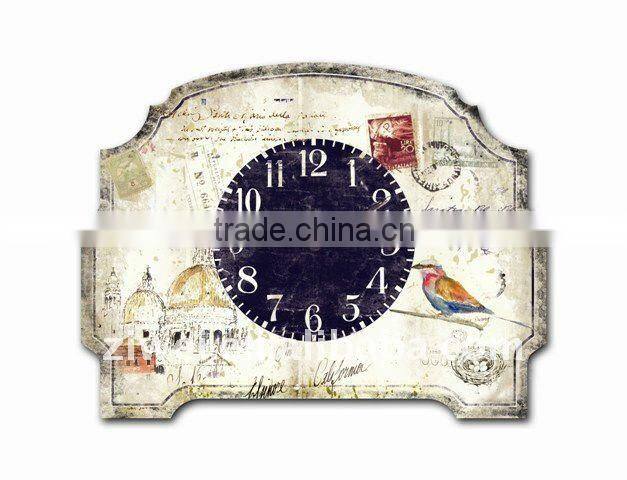 table clock with easel /Decorative wooden table clock with easel/Decorative table top clock