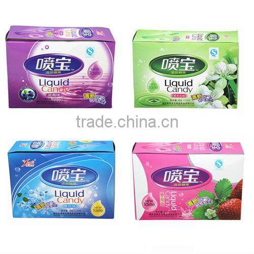 New arrival liquid candy new packaging fresh spray