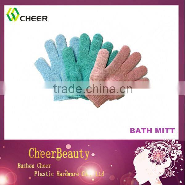 Nylon exfoliating gloves bath mitt