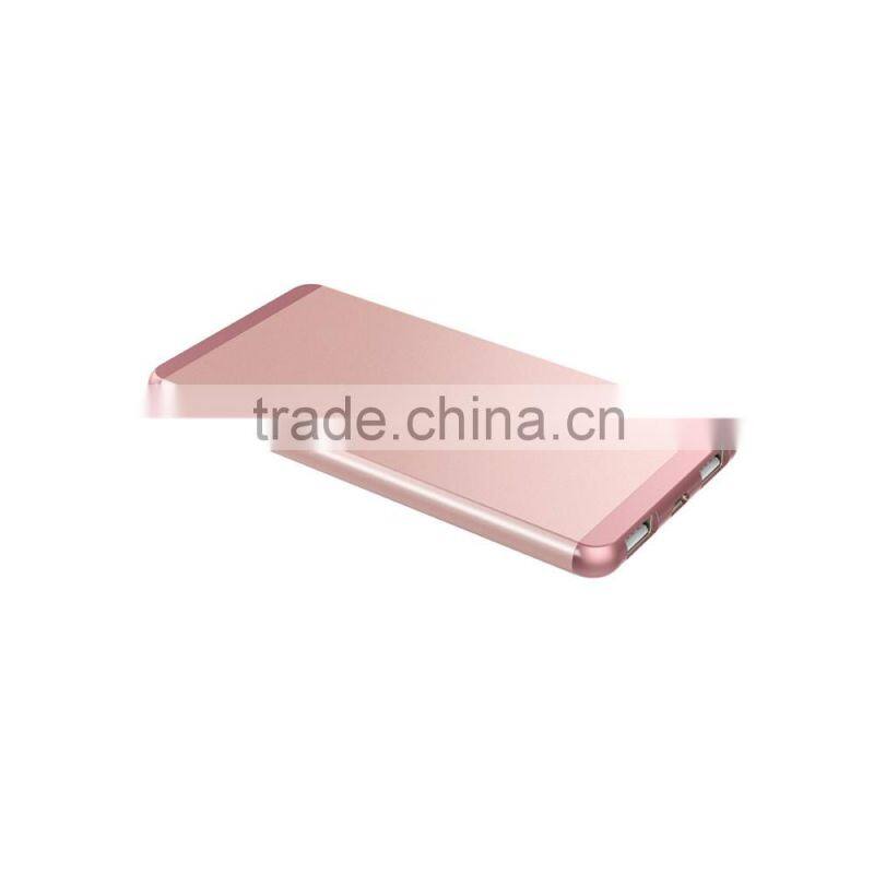 2016 Hot Type C 10000mAh battery charger rose gold germany aluminum personalized mobile power bank