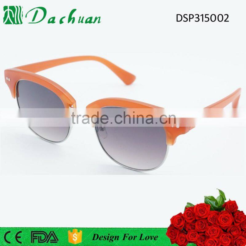 UV400 PC injection metal top grade gradient lens oakey sunglasses