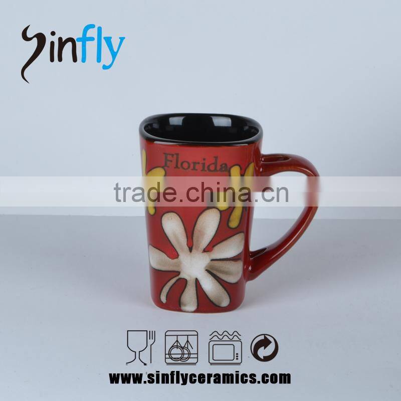 2015 reaction glaze cheap promotion cup ceramic cup