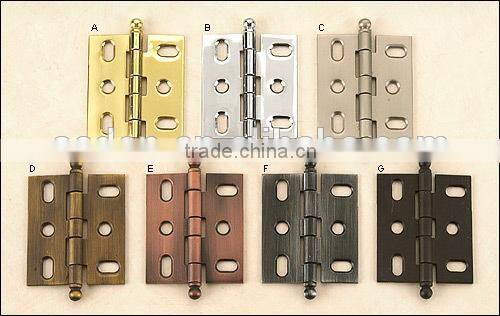 Yellow bright copper door hinges Bright light iron hinge