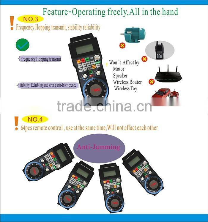 6 Axis programmable CNC Wireless USB hand wheel PHB04B-6