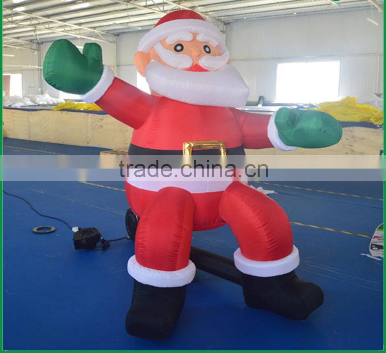 hot sale inflatable christmas santa claus / santa claus inflatable for inflatable santa decoration