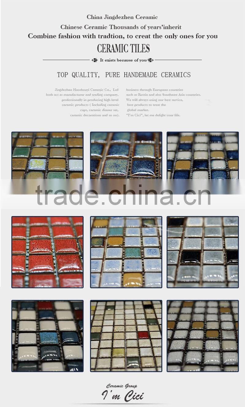 Latest design handmade ceramic rustic mosaic CC-Z002