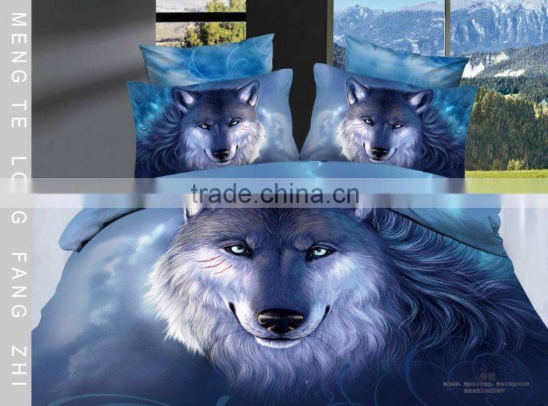 3D Animal Printed Duvet Cover, Quilt Cover Reversible Bedding Set All Uk Size