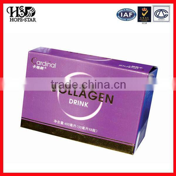 2015elegant cardboard golden purfume box