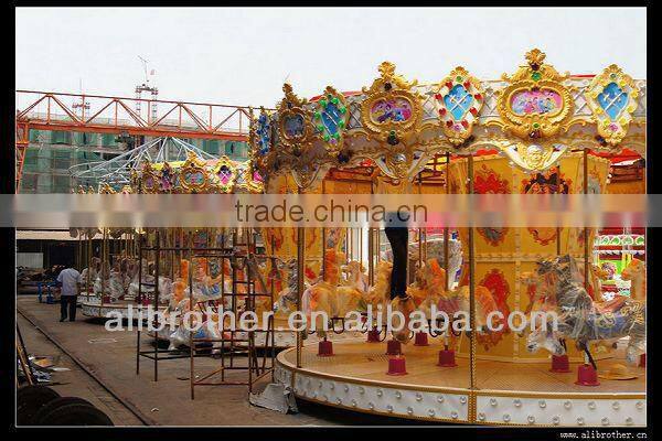 High quality and lower price mini carousel of amusement park rides 6 seats