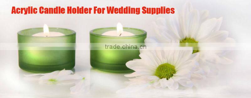 Wholesale Crystal Acrylic Wedding Candle Holder, Plexiglass Candle Holder for Tealight, Glass Candle Holder