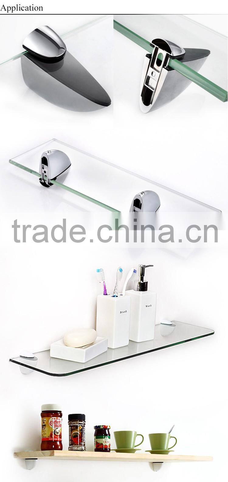 High quality small flat metal aluminum glass holding clips