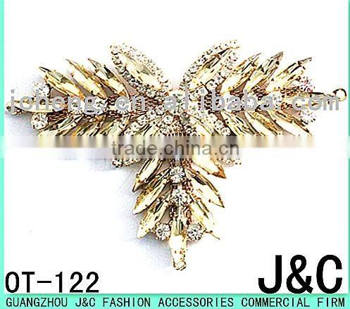 fashion jeweled rhinestone and acrylic stone lady shoe accessories