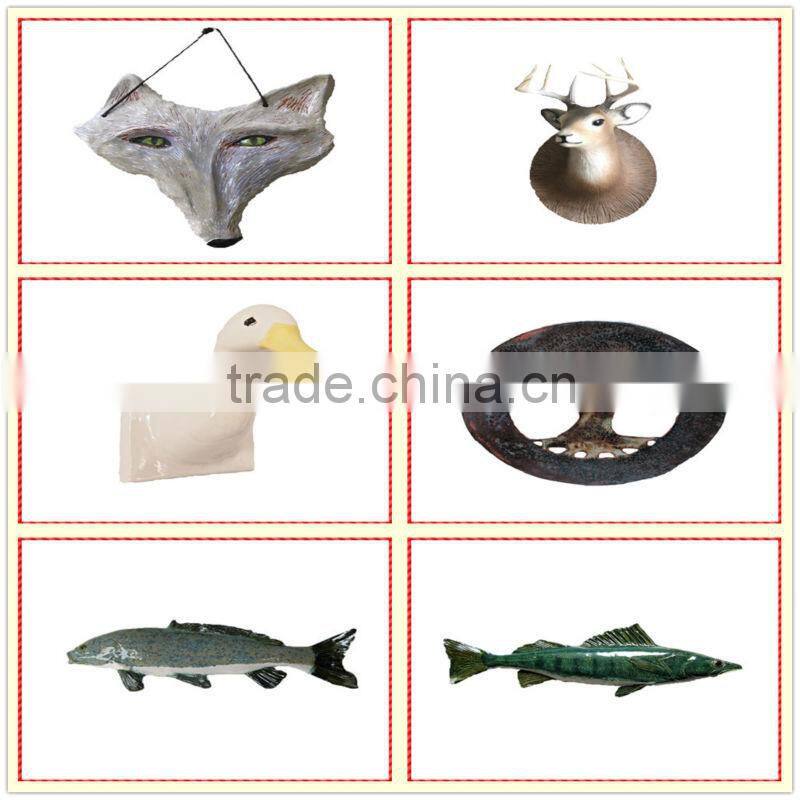 2013 green vintage handmade ceramic wall hangings craft works