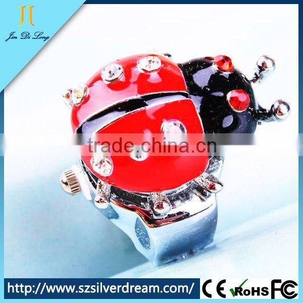 Fashion lovely scarab jewelry quartz finger lovely watch