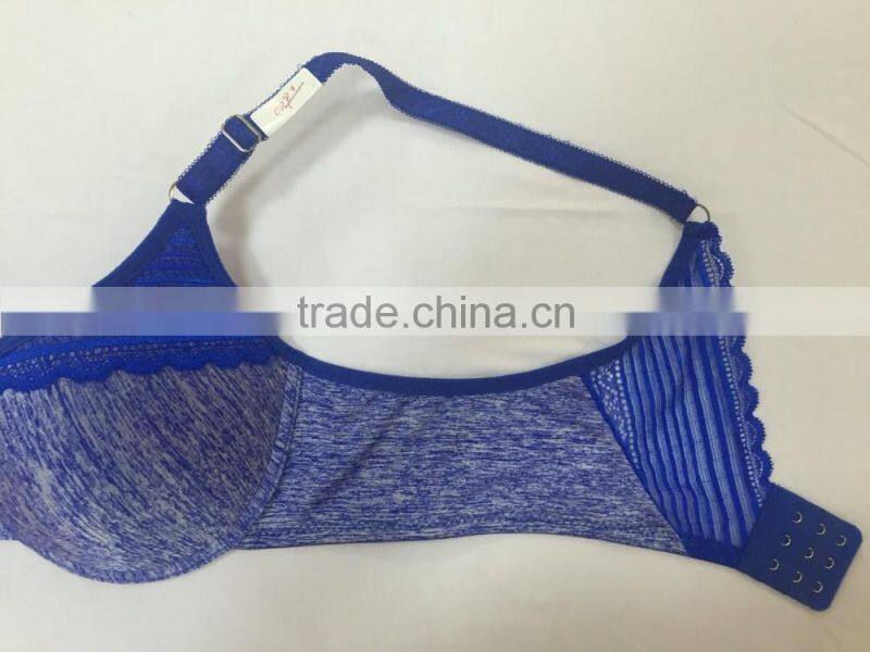 New Design Mix Color Lace Wing Push Up Silicone Bra Hot Sexy