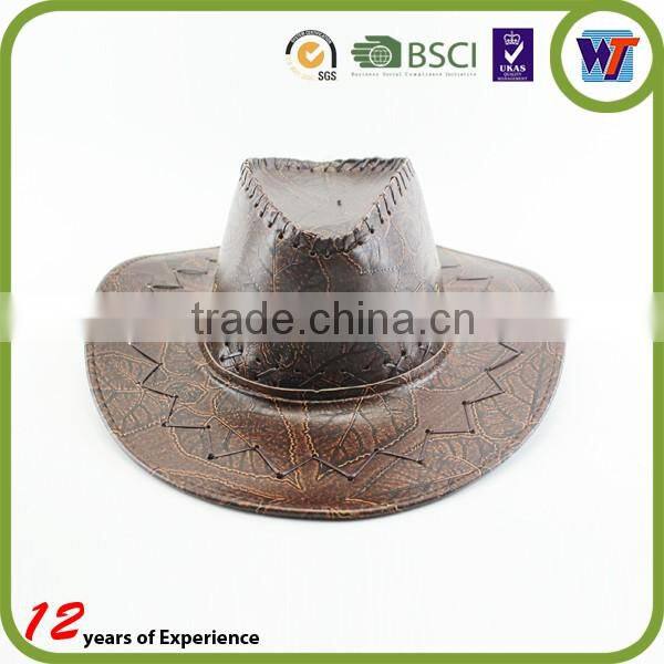 Brown or Camel color wide brim fashion fedora lemmy cowboy hat