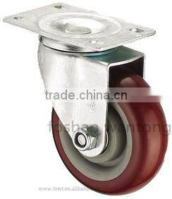 5 Inch Medium Duty Zinc Plate Swivel Caster Wheel