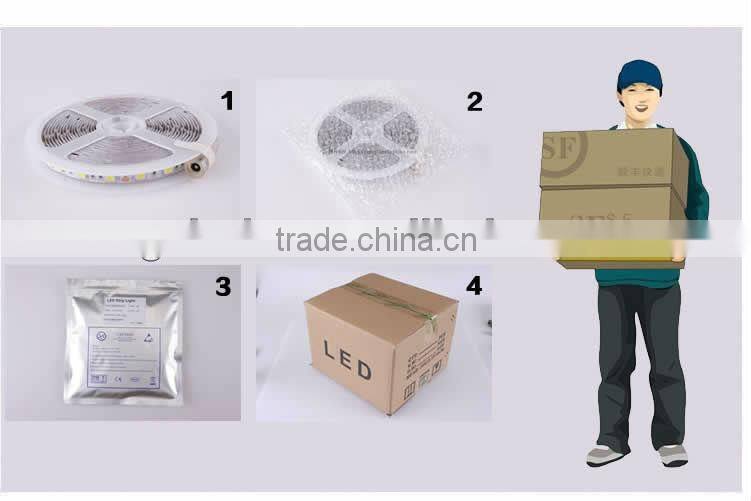 24v 3528 60led 2.4w warm white IP20 non waterproof led tape lights for indoor decoration