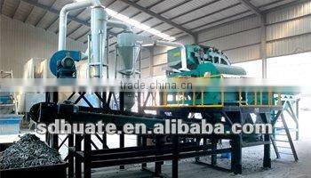 Recovery of non-ferrous metal aluminium scrapbroken glass scrap :Eddy current separator