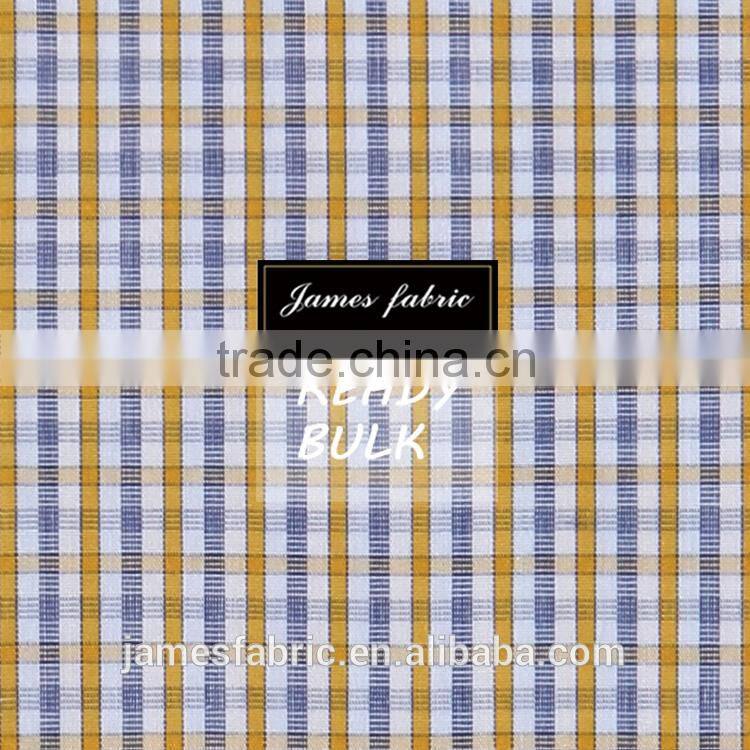 James 100% Cotton Yarn Dyed High Density LA Finished Colorful Stripe/Check/Plaid Plain Weaving Spring/Summer Shirting Fabric