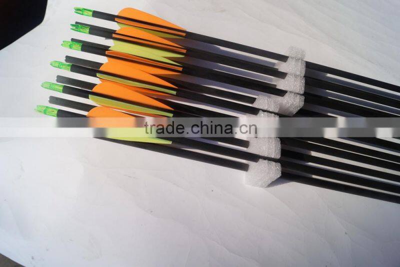 bare arrow carbon fiber used for bow and arrow huntting made in Dongguang China