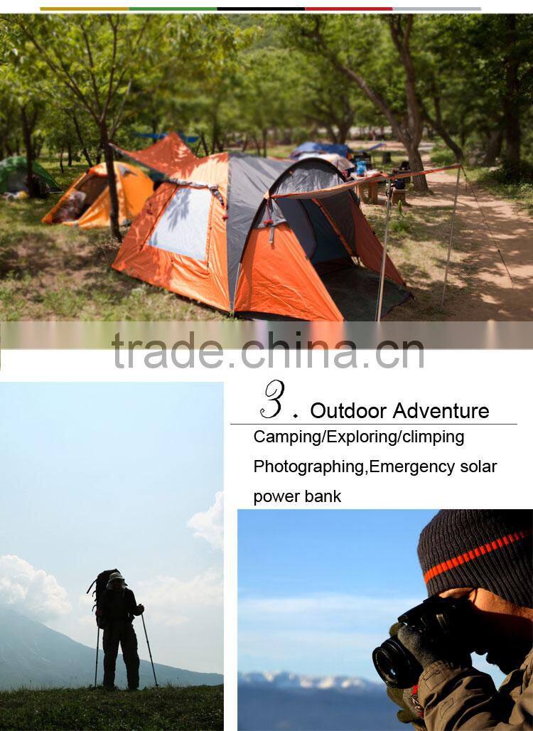 alibaba express foldable solar power bank/portable battery charger/foldable power bank