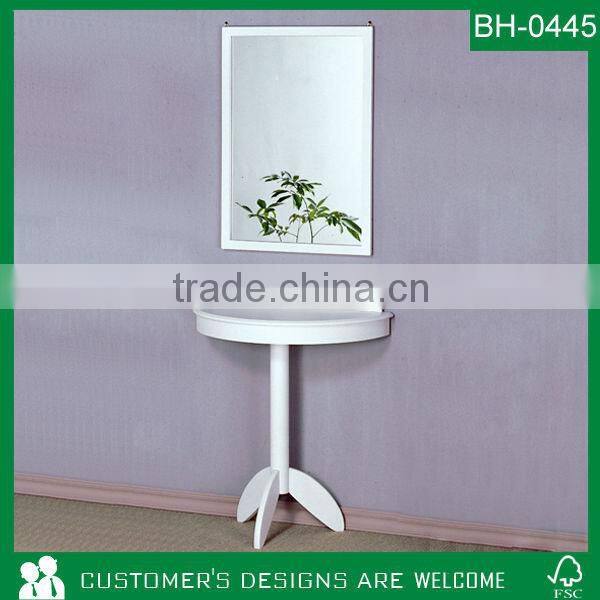 Hallway Console Table With Mirror, Classical Console Table With Mirror
