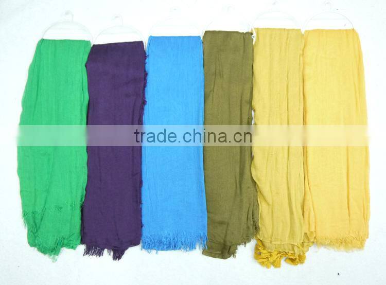 105 * 200 CM plain viscose scarf infinity viscose scarf