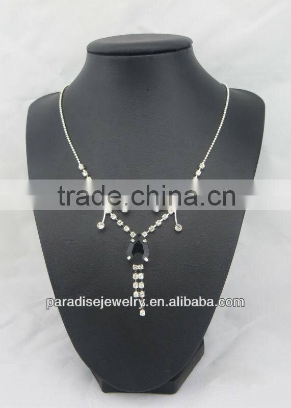 2013 Popular Colorful Rhinestone crystal Jewelry Necklace Set-NE24056