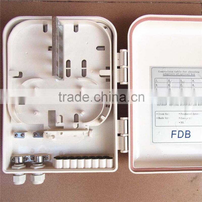 16 core Plastic shell Fiber optic distribution box