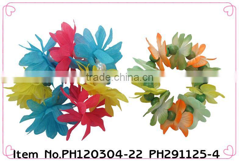 rainbow colored hair rubber bands