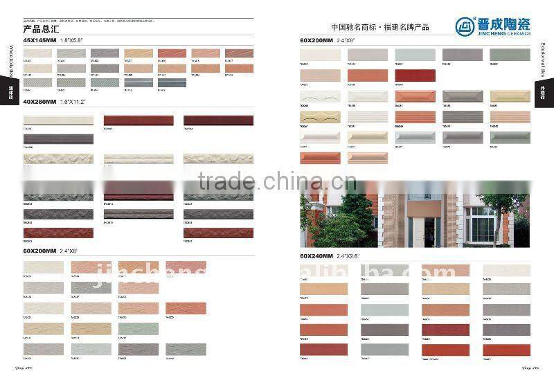 TB2065 full body embossed outdoor wall tile