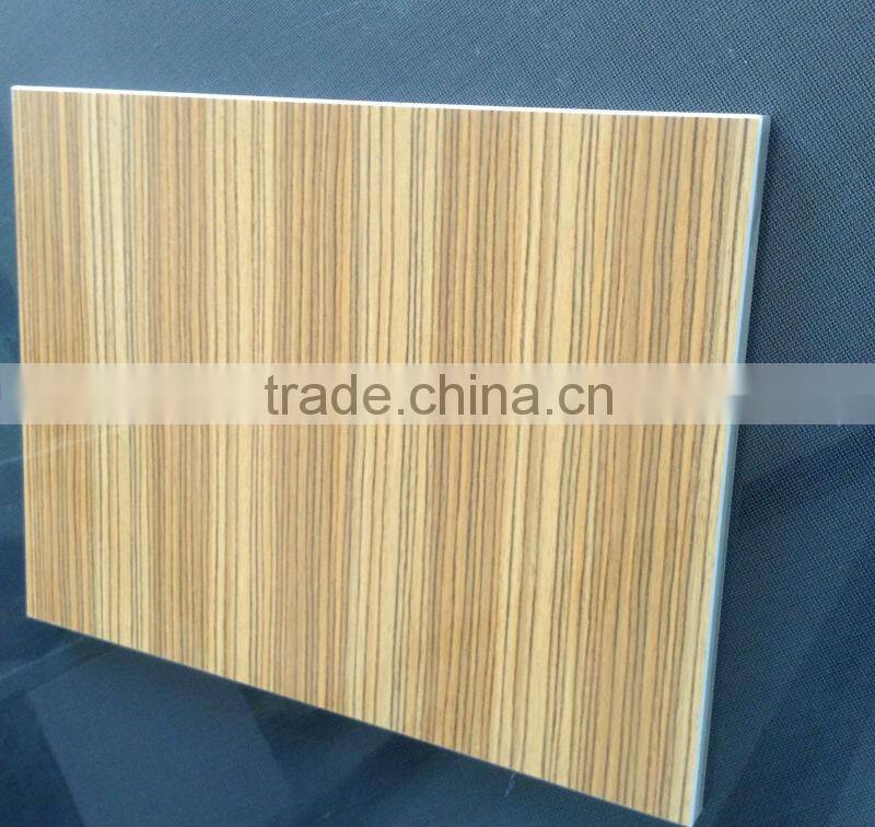 High Glossy UV Board in Wood Grain Color for Kitchen Cabinet ,Wardrobe