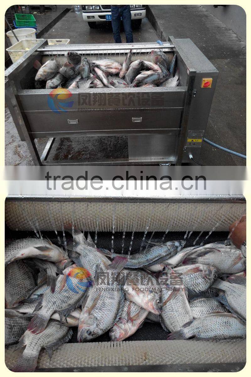 Brush Type Fish Scale Removing Scaling Remover Processing Machine