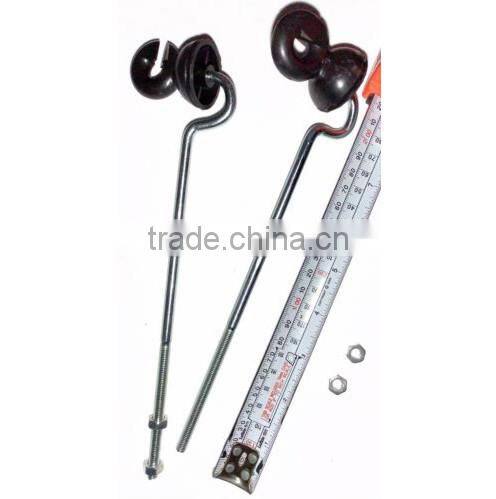 Long Thread Offset Insulators for Electric Fence Hot Wire or Tape