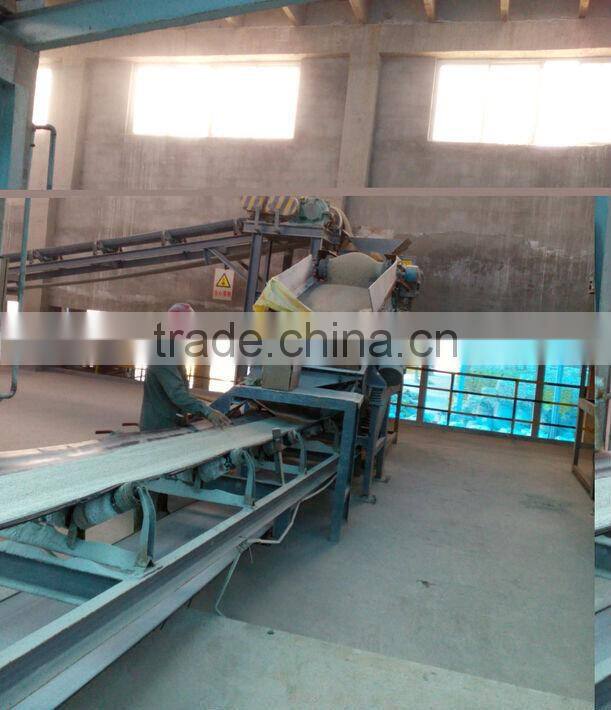 Belt conveyor for conveying fertilizer raw materials and pellets