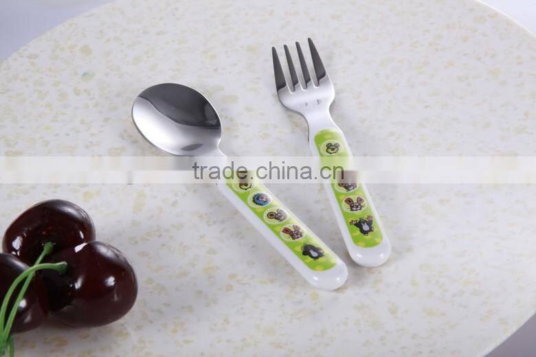 High quality ss304 custom printing gift baby spoon kids spoon